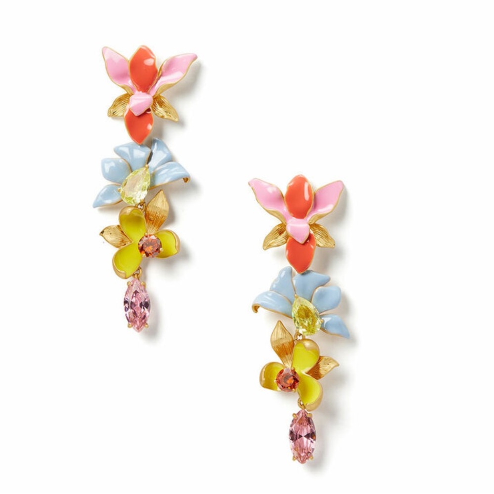 Zara Larsson Coded Orchid Statement Earrings